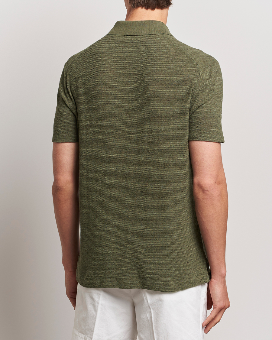 Heren | Overhemden | Polo Ralph Lauren | Textured Knitted Short Sleeve Shirt Thermal Green