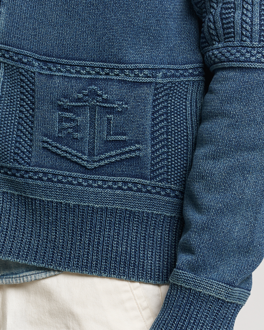 Heren | Truien | Polo Ralph Lauren | Knitted Shawl Collar Cardigan Dark Indigo
