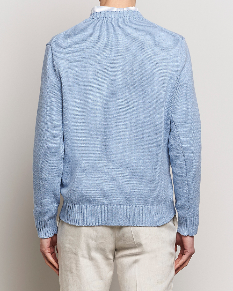 Heren | Truien | Polo Ralph Lauren | Knitted Hemingway Bear Sweater Driftwood Blue