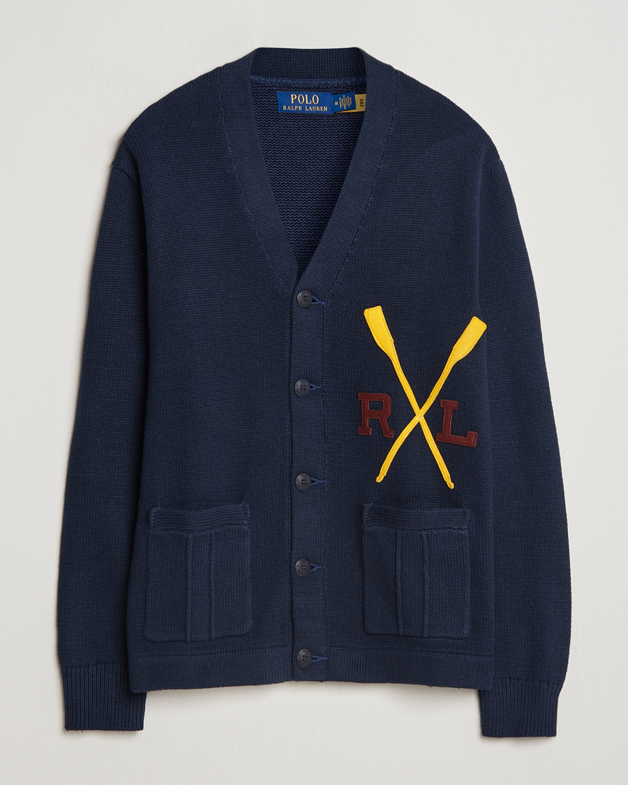 Heren | Truien | Polo Ralph Lauren | RL Rowing Knitted Cardigan Aviator Navy
