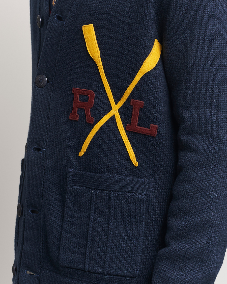Heren | Truien | Polo Ralph Lauren | RL Rowing Knitted Cardigan Aviator Navy
