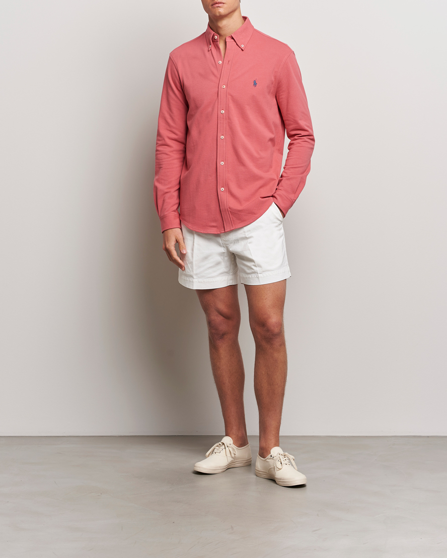 Heren | Overhemden | Polo Ralph Lauren | Featherweight Mesh Shirt Adirondack Berry