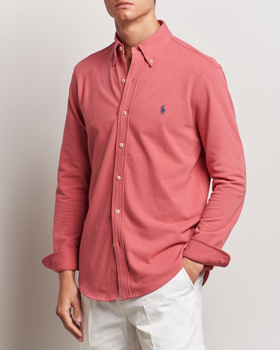 Heren | Nieuws | Polo Ralph Lauren | Featherweight Mesh Shirt Adirondack Berry