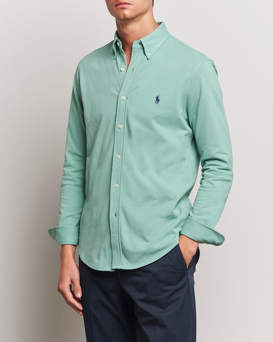 Heren | Overhemden | Polo Ralph Lauren | Featherweight Mesh Shirt Faded Mint