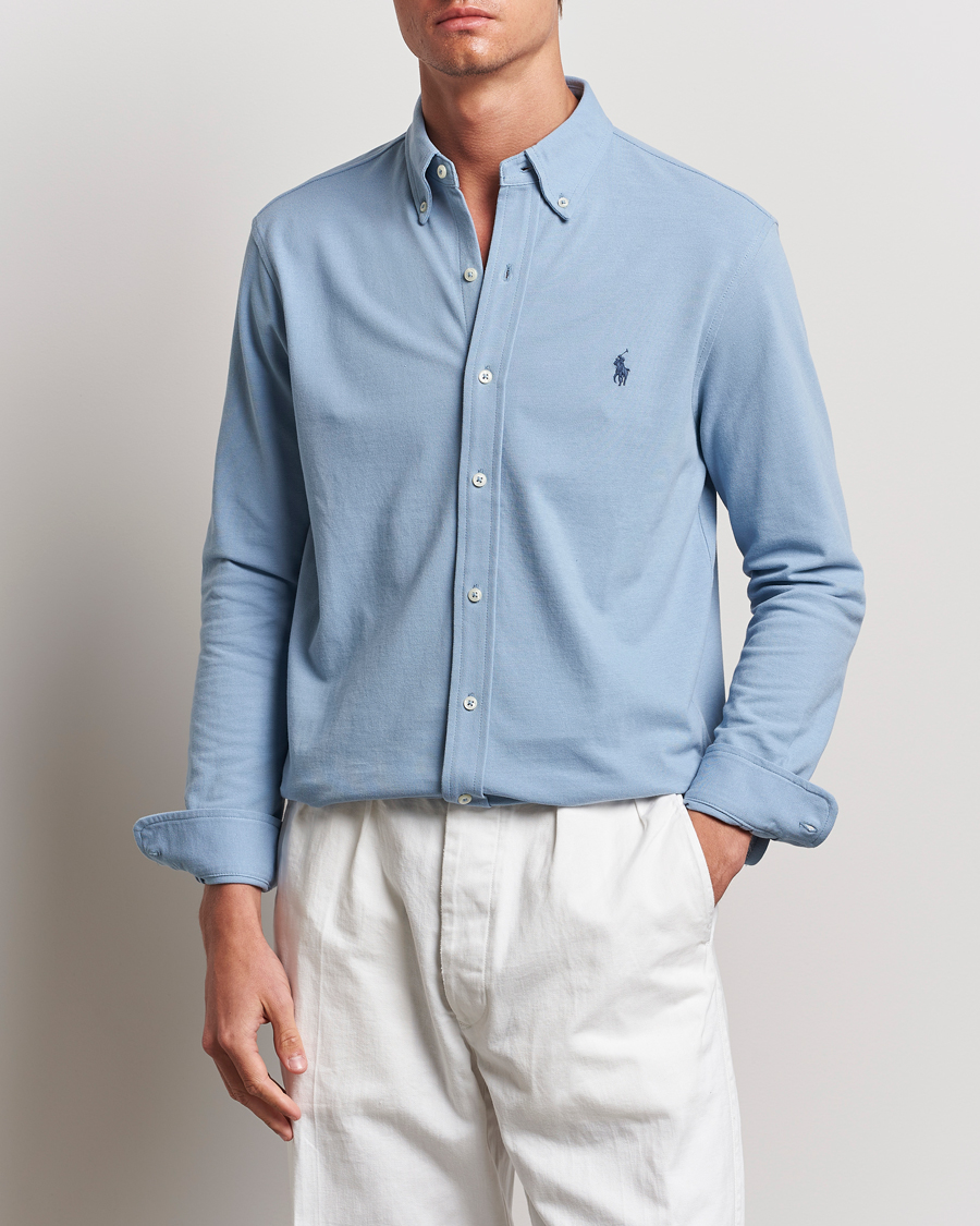 Heren |  | Polo Ralph Lauren | Featherweight Mesh Shirt Vessel Blue