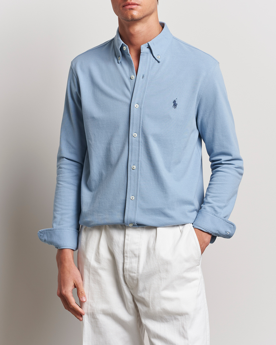 Heren | Nieuws | Polo Ralph Lauren | Featherweight Mesh Shirt Vessel Blue