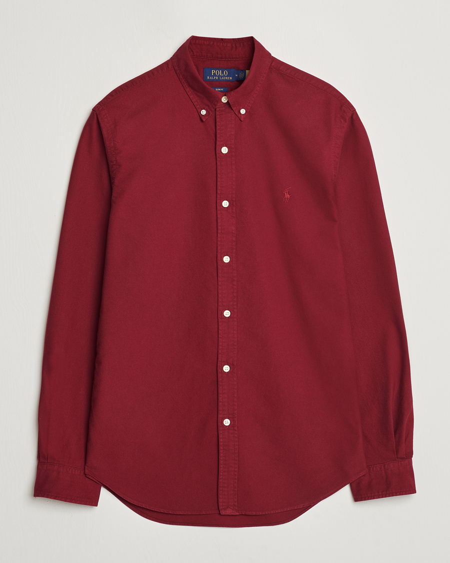 Heren | Overhemden | Polo Ralph Lauren | Slim Fit Garment Dyed Oxford Red Carpet