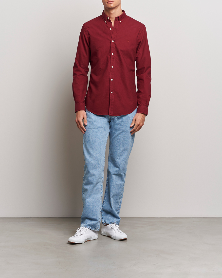 Heren | Overhemden | Polo Ralph Lauren | Slim Fit Garment Dyed Oxford Red Carpet