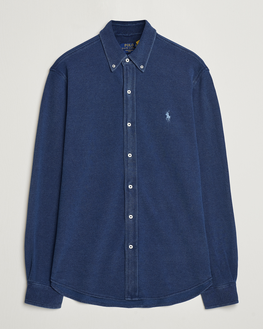 Heren | Overhemden | Polo Ralph Lauren | Featherweight Mesh Shirt Dark Indigo