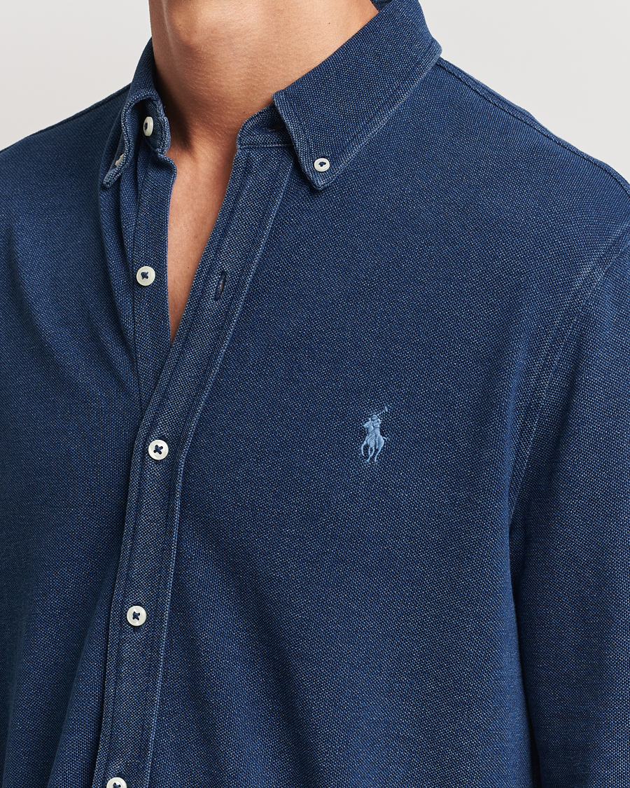 Heren | Overhemden | Polo Ralph Lauren | Featherweight Mesh Shirt Dark Indigo