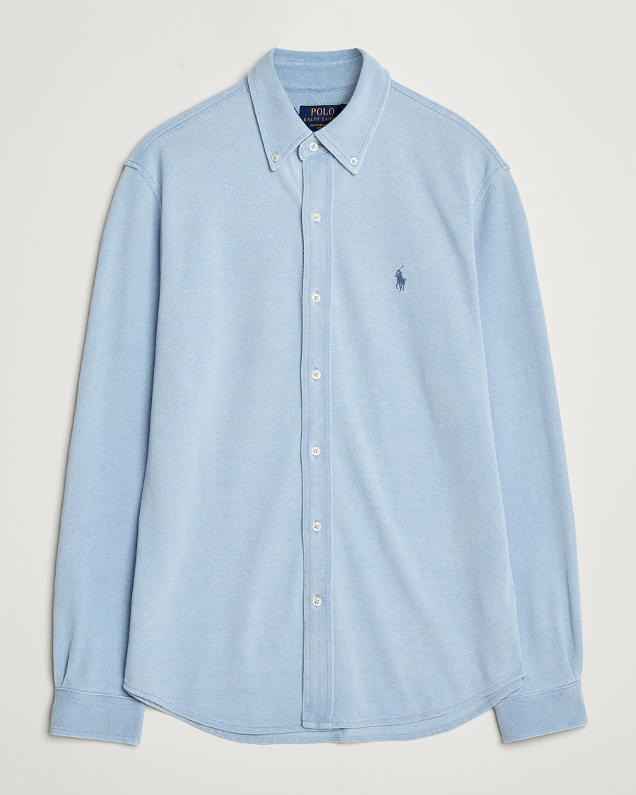 Heren | Overhemden | Polo Ralph Lauren | Featherweight Mesh Shirt Light Indigo