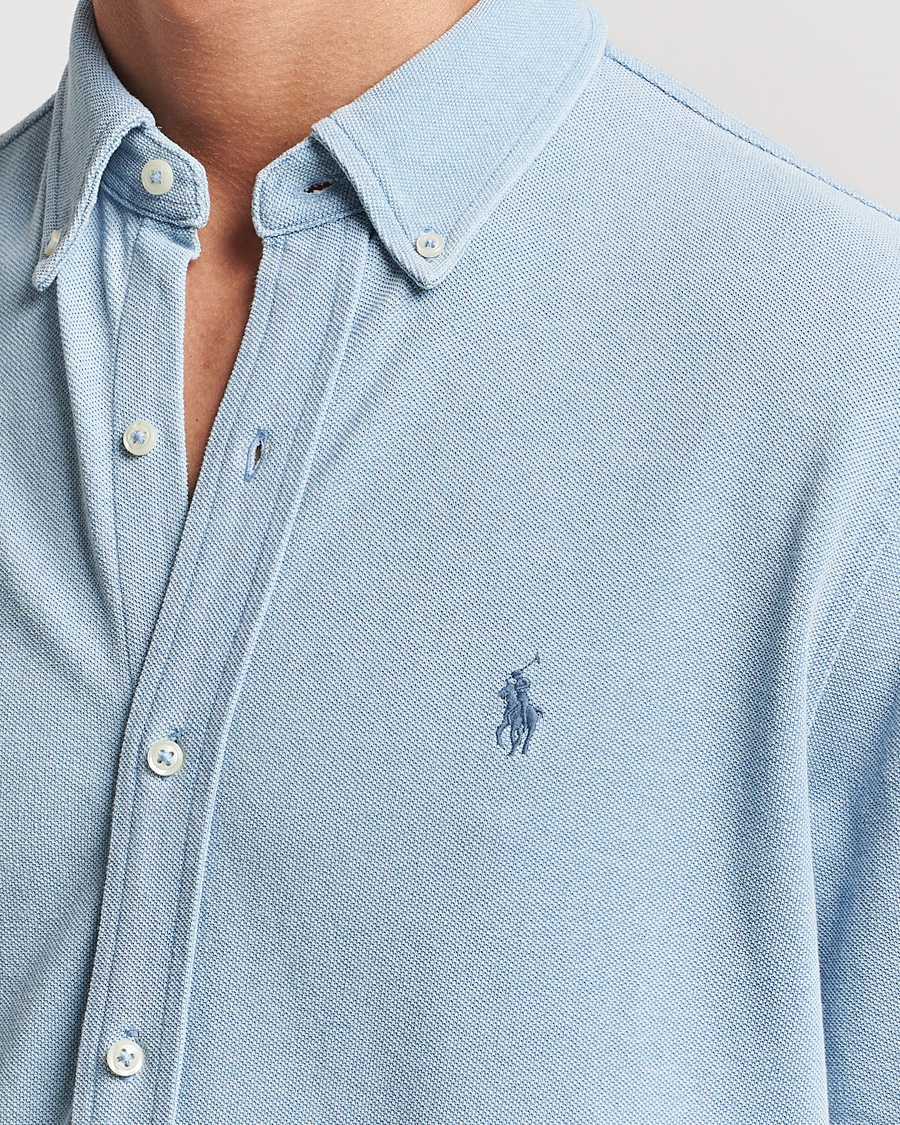 Heren | Overhemden | Polo Ralph Lauren | Featherweight Mesh Shirt Light Indigo