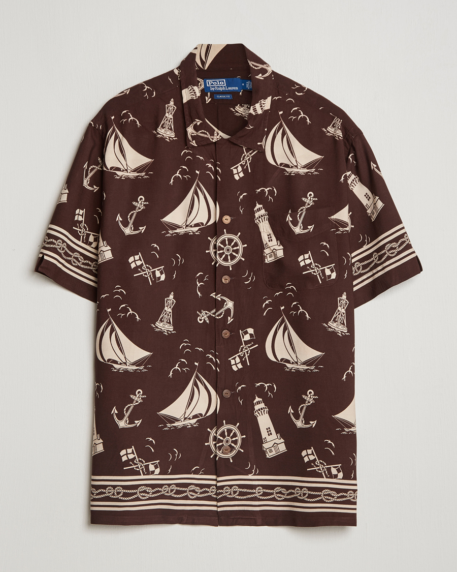 Heren | Overhemden | Polo Ralph Lauren | Printed Rayon Short Sleeve Shirt Captins Convo