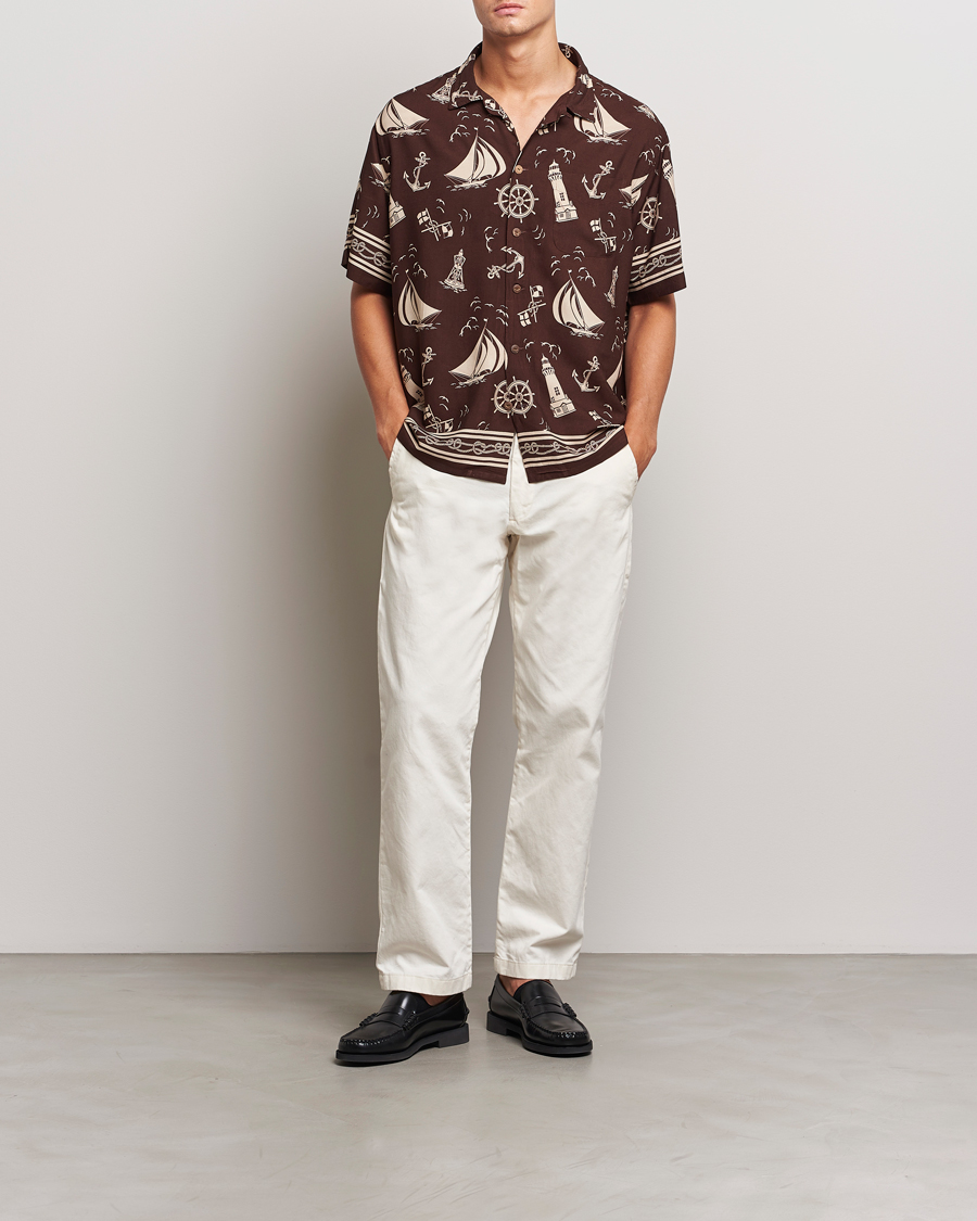 Heren | Overhemden | Polo Ralph Lauren | Printed Rayon Short Sleeve Shirt Captins Convo