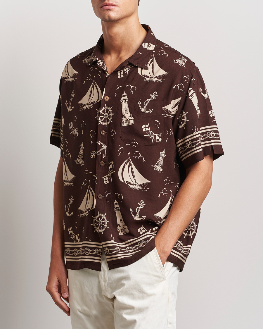 Heren | Overhemden | Polo Ralph Lauren | Printed Rayon Short Sleeve Shirt Captins Convo