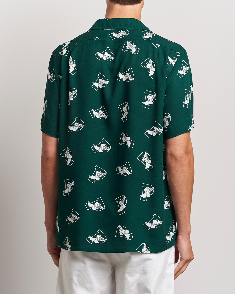 Heren | Overhemden | Polo Ralph Lauren | Printed P Wing Short Sleeve Shirt Toss Green