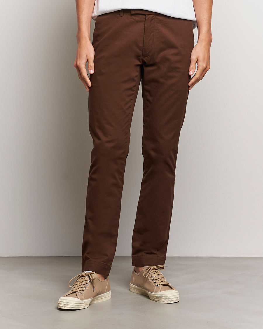 Heren | Broeken | Polo Ralph Lauren | Slim Fit Stretch Chinos Branch Brown