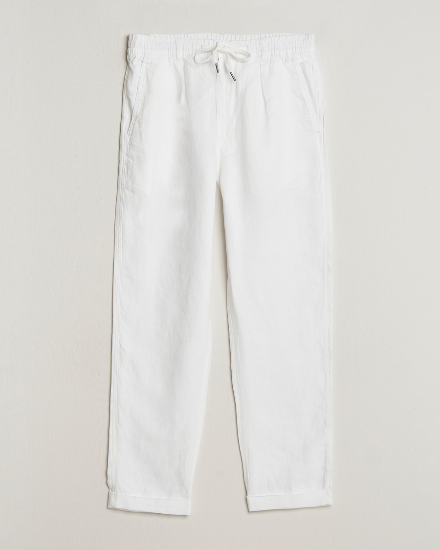 Heren | Broeken | Polo Ralph Lauren | Prepster Linen Trousers Ceramice White