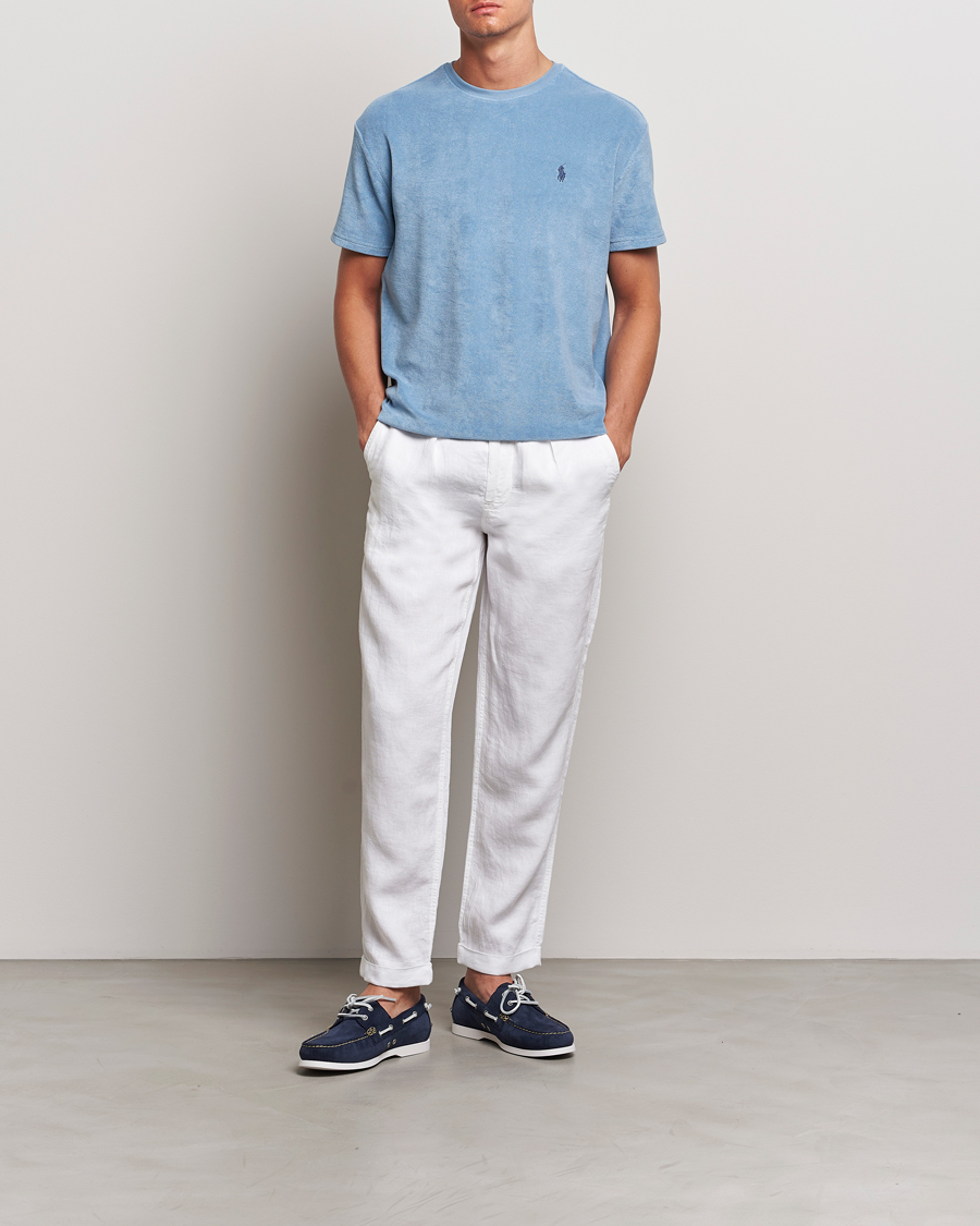 Heren | Broeken | Polo Ralph Lauren | Prepster Linen Trousers Ceramice White