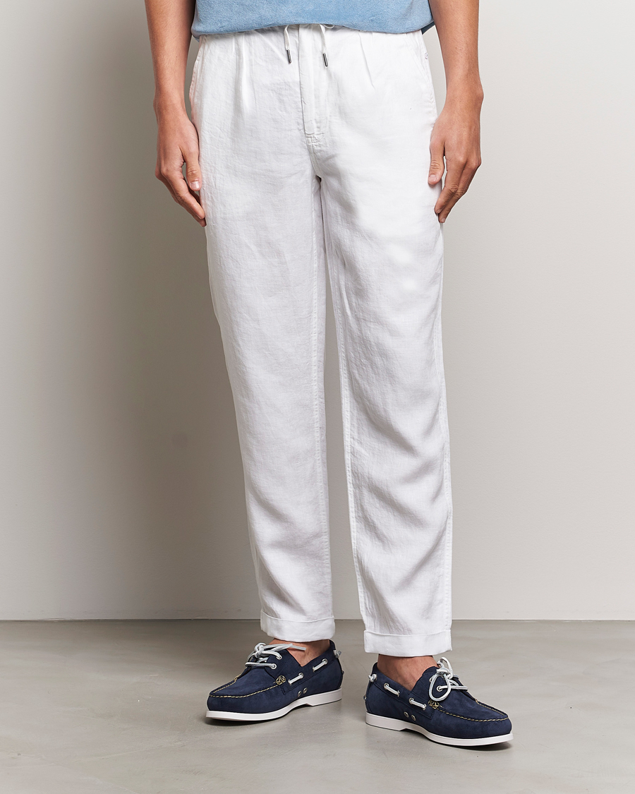 Heren | Broeken | Polo Ralph Lauren | Prepster Linen Trousers Ceramice White