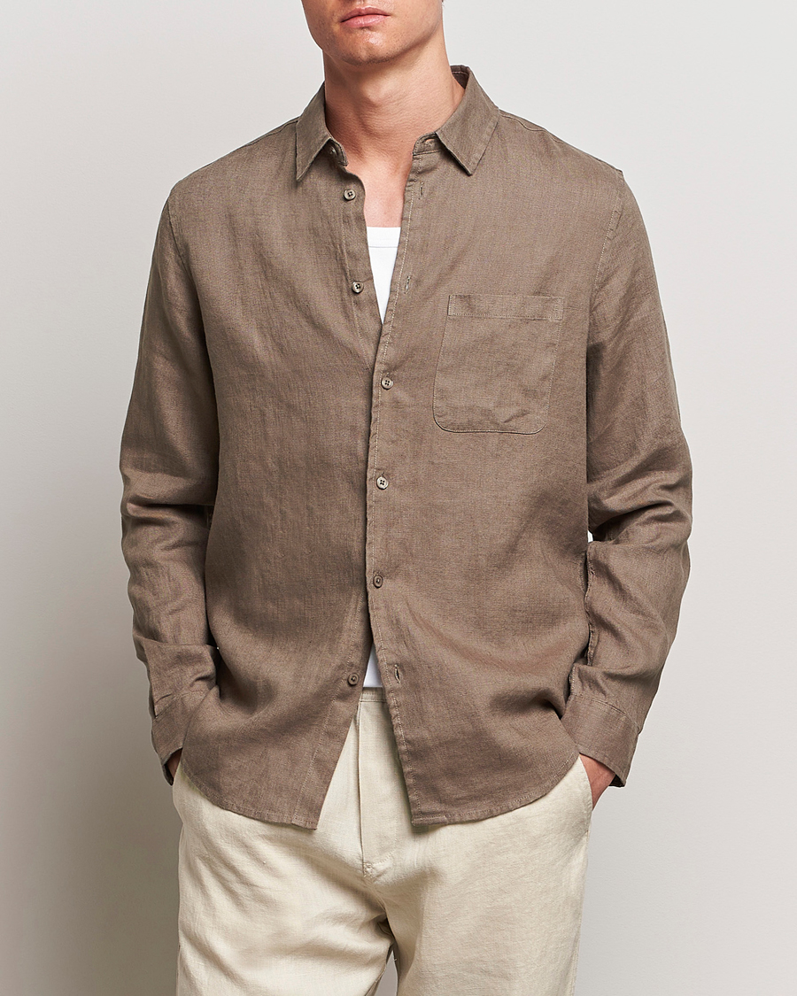 Men |  | Samsøe Samsøe | Liam Linen Shirt Bungee Cord