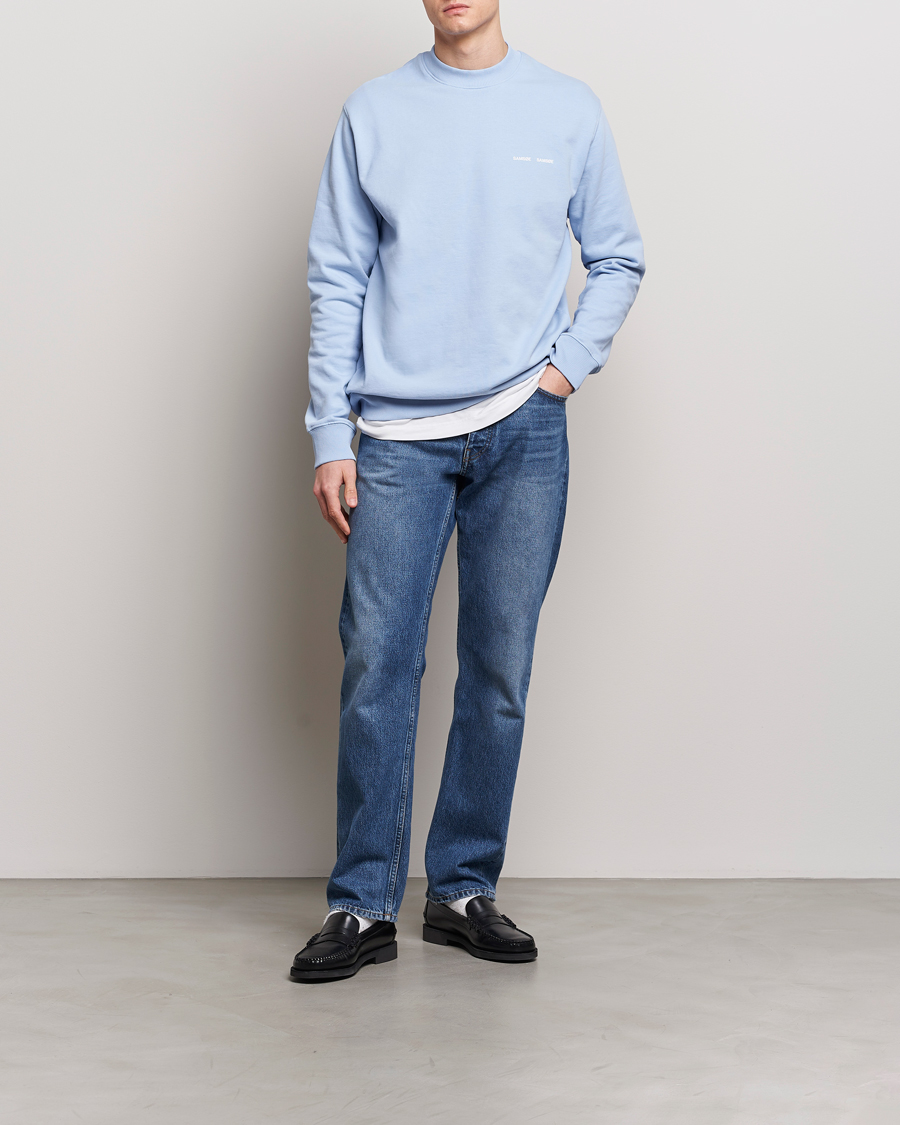 Heren | Truien | Samsøe Samsøe | Norsbro Crew Neck Sweatshirt Brunnera Blue