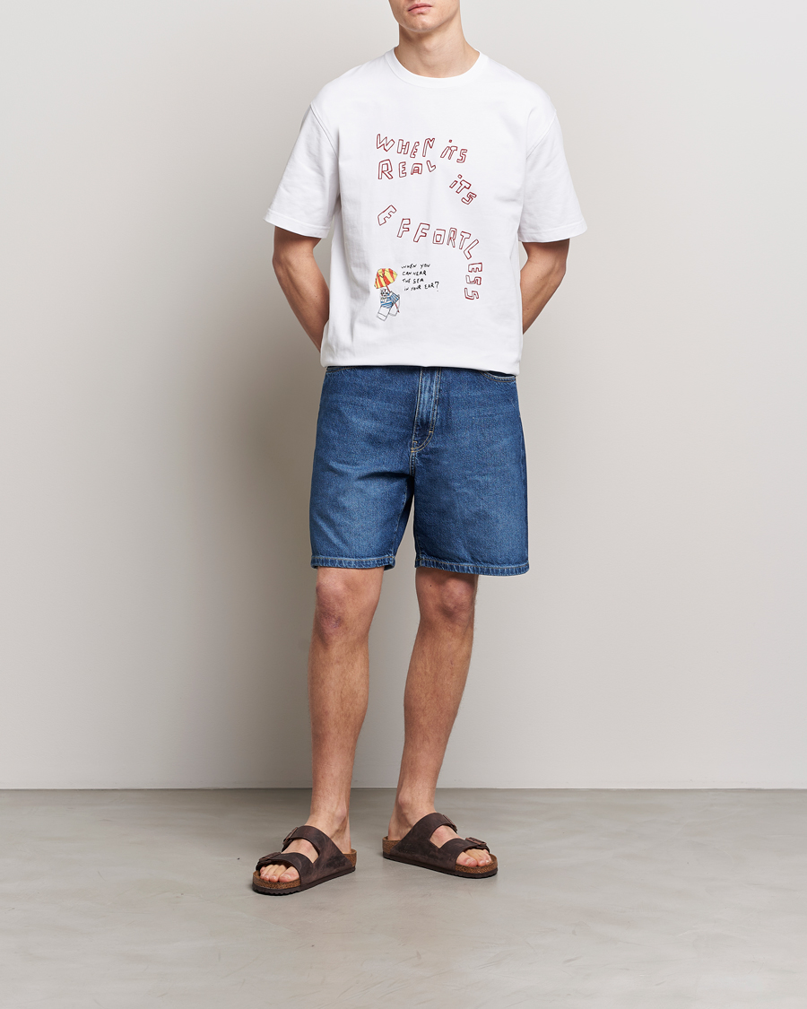 Heren | T-shirts | Samsøe Samsøe | Sagiotto Printed Crew Neck T-Shirt White Effortless