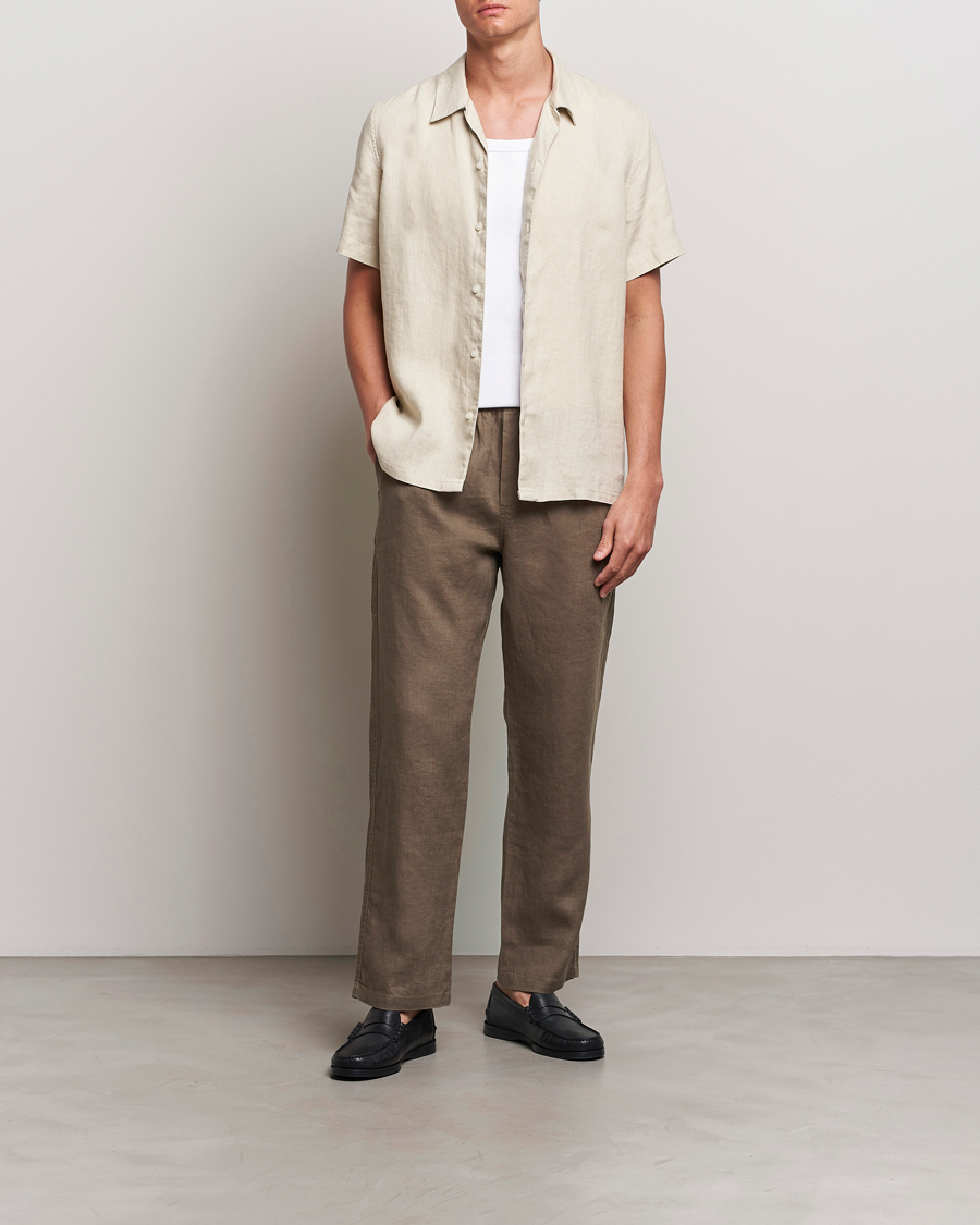 Heren | Broeken | Samsøe Samsøe | Sajabari Linen Drawstring Trousers Bungee Cord