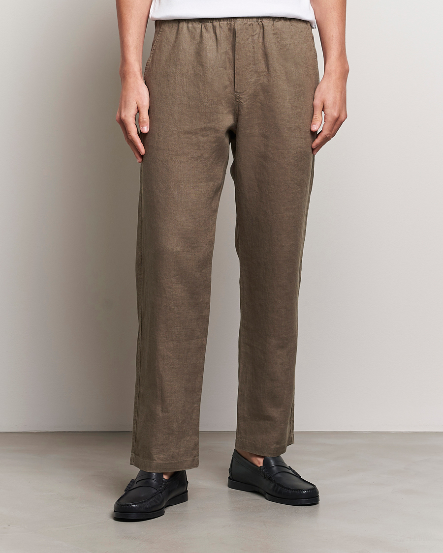 Herr | Kläder | Samsøe Samsøe | Sajabari Linen Drawstring Trousers Bungee Cord