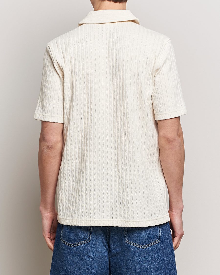 Heren | Overhemden | Samsøe Samsøe | Sakvistbro Structured Short Sleeve Shirt Clear Cream