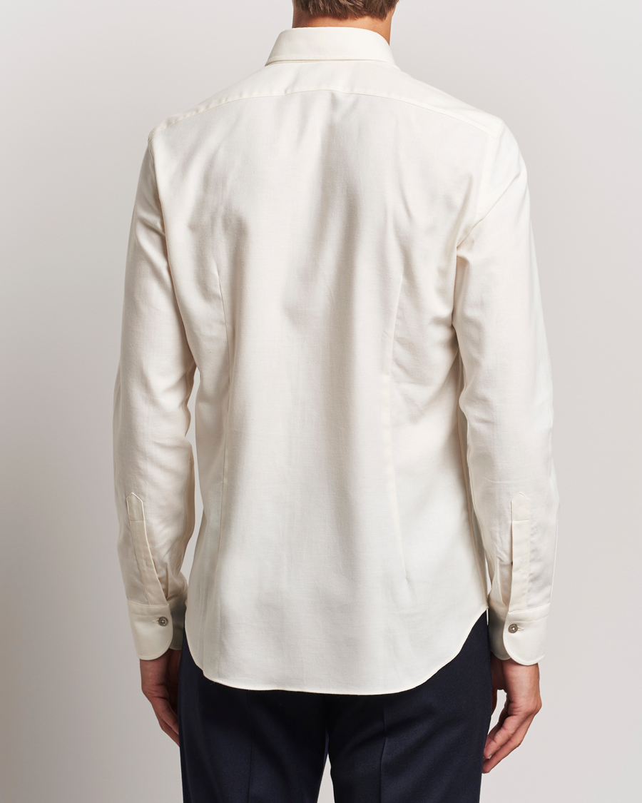 Heren | Overhemden | Grigio | Cotton Twill Shirt Off White