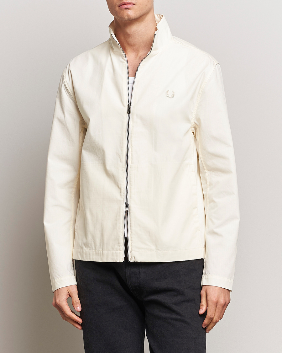 Men | Classic jackets | Fred Perry | Woven Ripstop Shirt Jacket Ecru