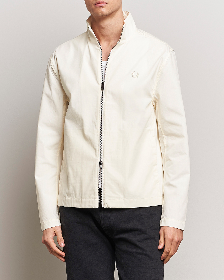 Heren | Nieuwe productafbeeldingen | Fred Perry | Woven Ripstop Shirt Jacket Ecru