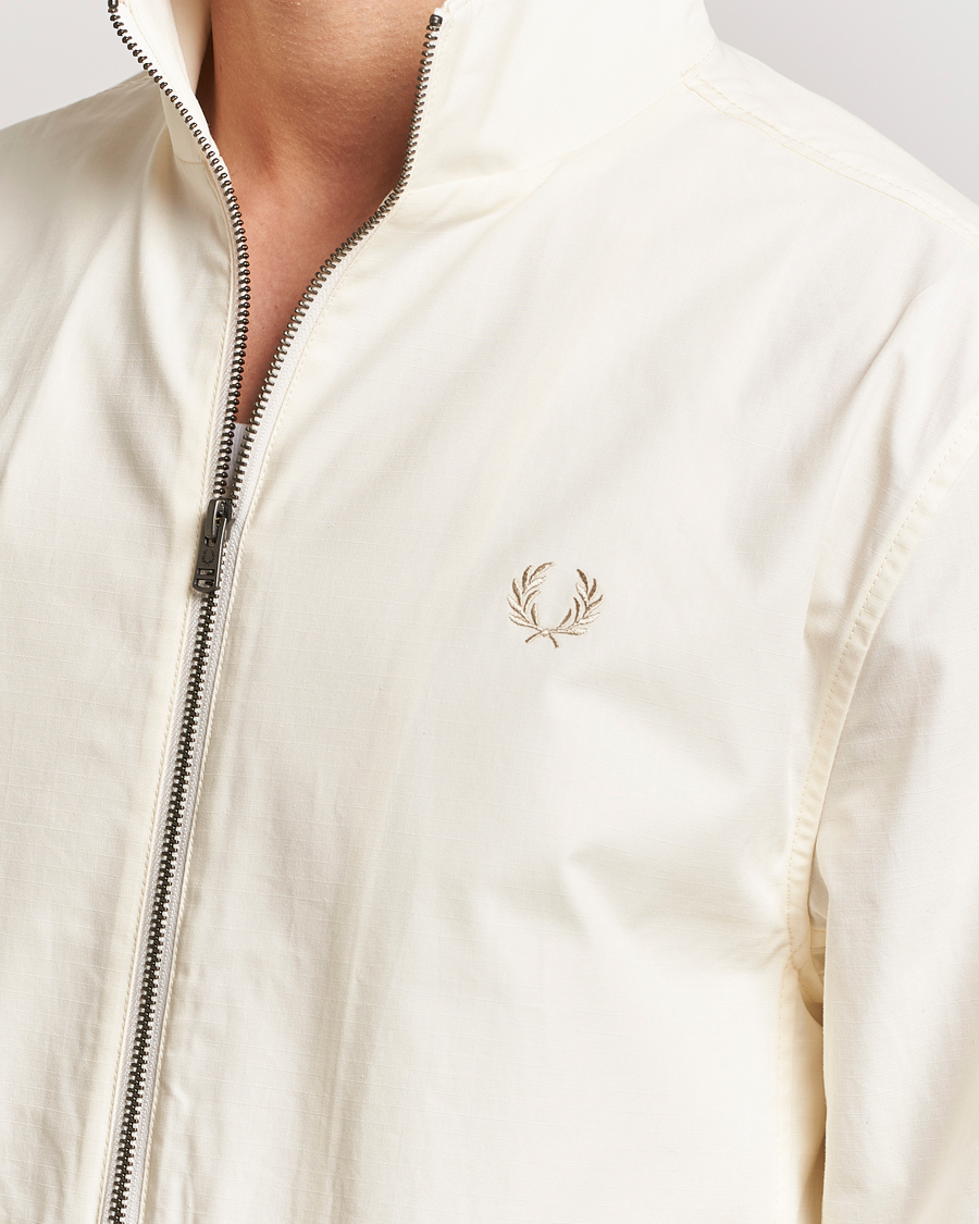 Heren | Jassen | Fred Perry | Woven Ripstop Shirt Jacket Ecru