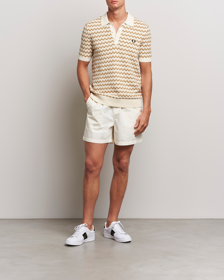 Heren | Korte broek | Fred Perry | Woven Ripstop Drawstring Shorts Ecru