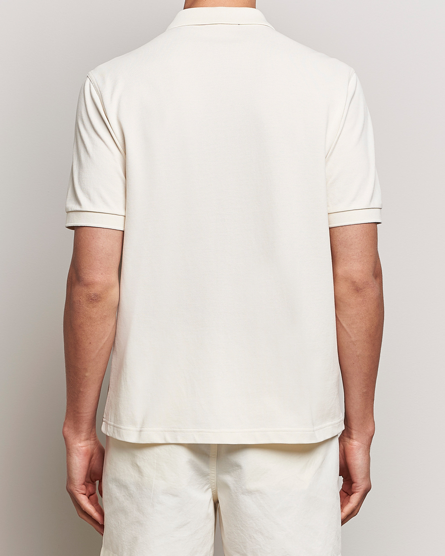 Heren | Overhemden | Fred Perry | Towelling Panel Polo Short Sleeve Shirt Ecru