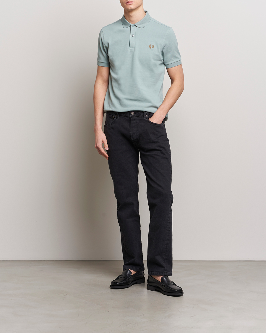 Heren | Polo's | Fred Perry | Plain Polo Shirt Silver Blue