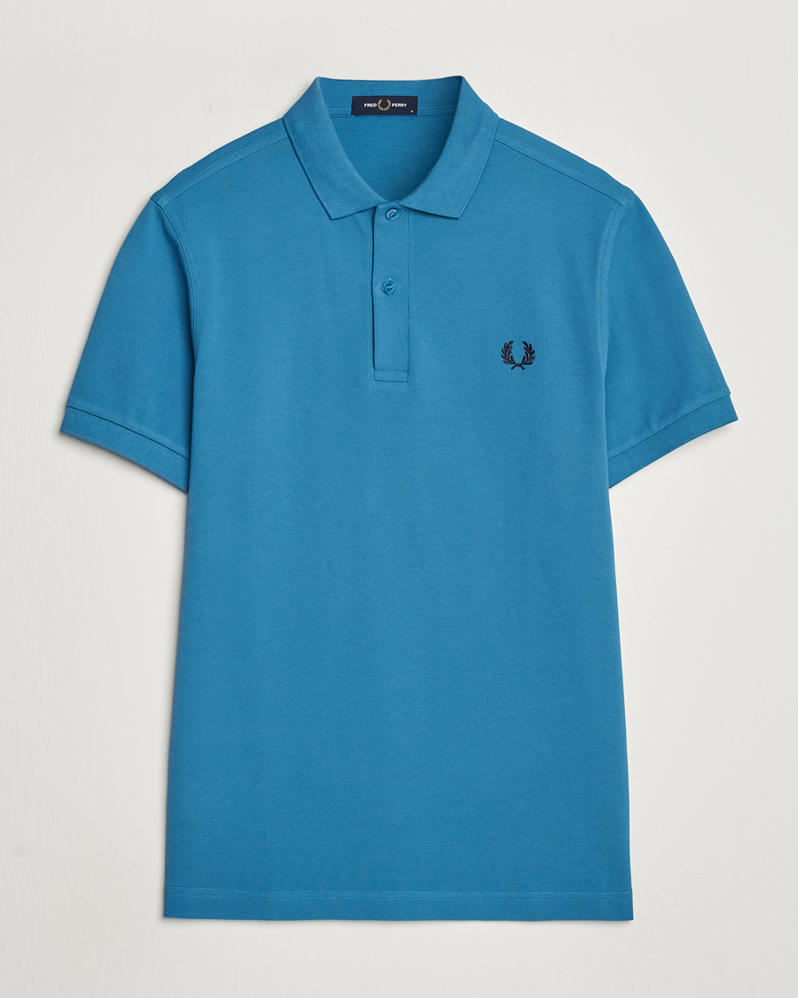 Heren | Polo's | Fred Perry | Plain Polo Shirt Ocean Blue
