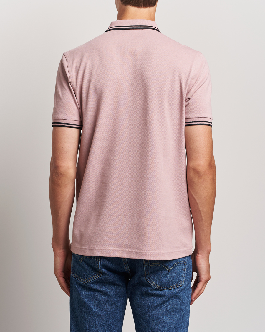 Heren | Polo's | Fred Perry | Twin Tipped Polo Shirt Dusty Rose Pink