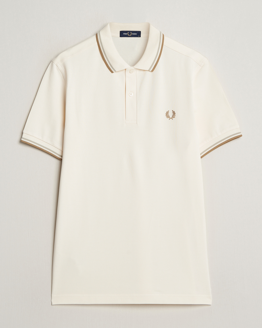 Heren | Polo's | Fred Perry | Twin Tipped Polo Shirt Ecru