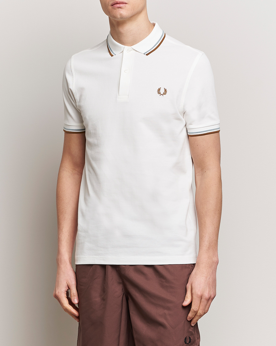 Heren | Poloshirts met korte mouwen | Fred Perry | Twin Tipped Polo Shirt Snow White