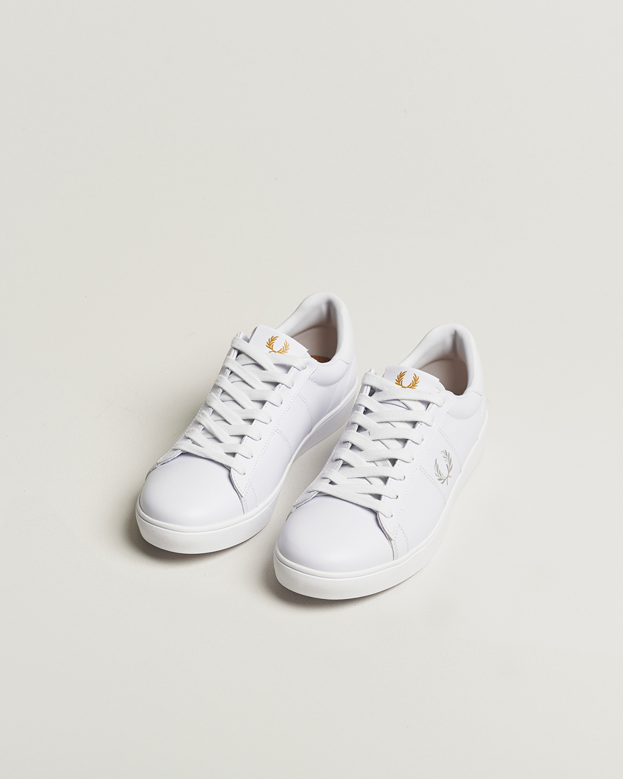 Heren | Afdelingen | Fred Perry | Spencer Tennis Leather Sneaker White