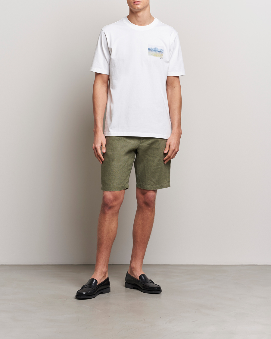 Heren | Korte broek | NN07 | Crown Linen Shorts Lichten Green