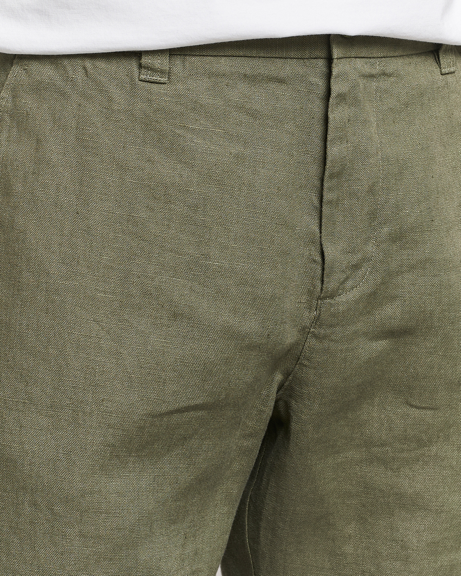 Heren | Korte broek | NN07 | Crown Linen Shorts Lichten Green