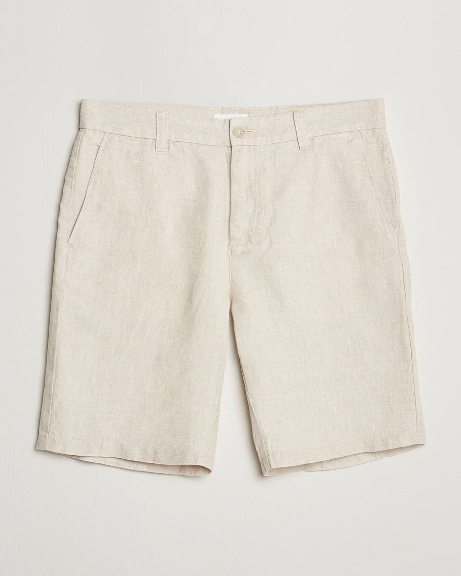 Heren |  | NN07 | Crown Linen Shorts Oat