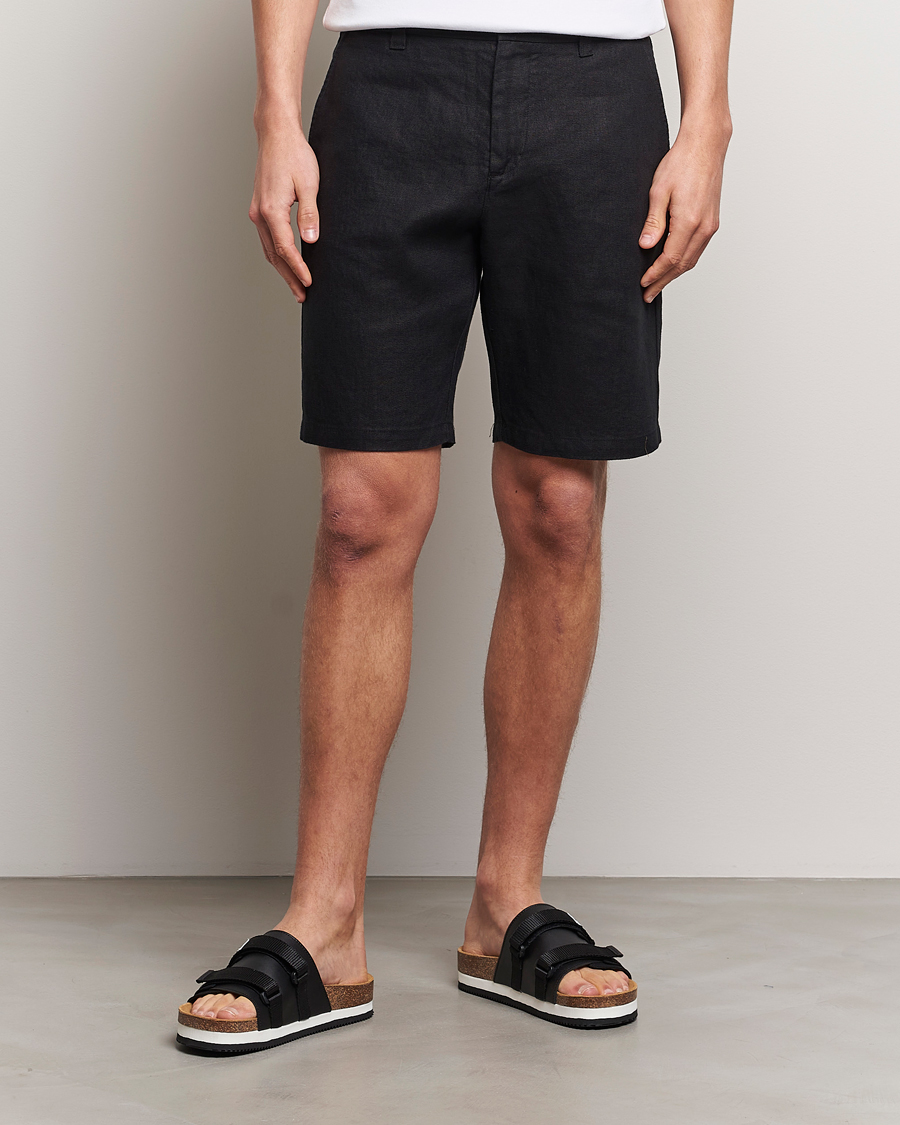 Heren | Nieuws | NN07 | Crown Linen Shorts Black