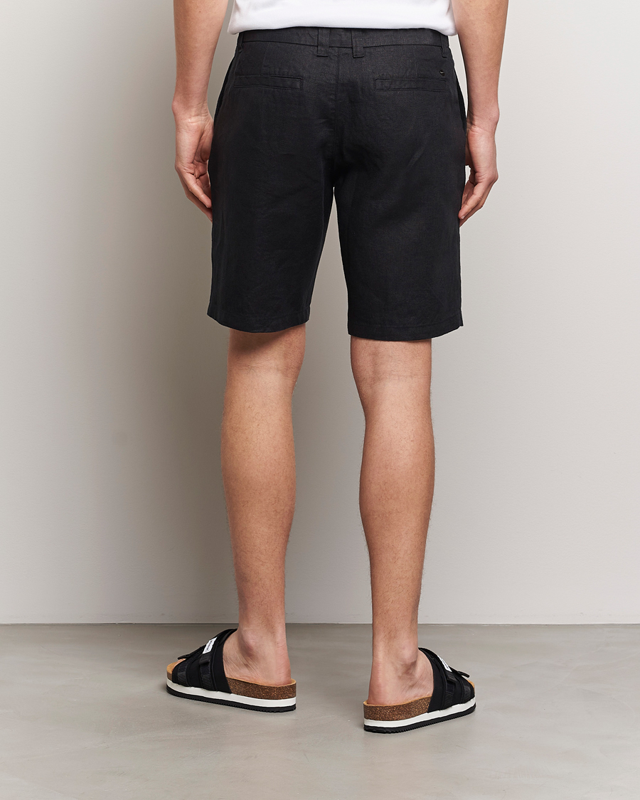 Heren | Korte broek | NN07 | Crown Linen Shorts Black