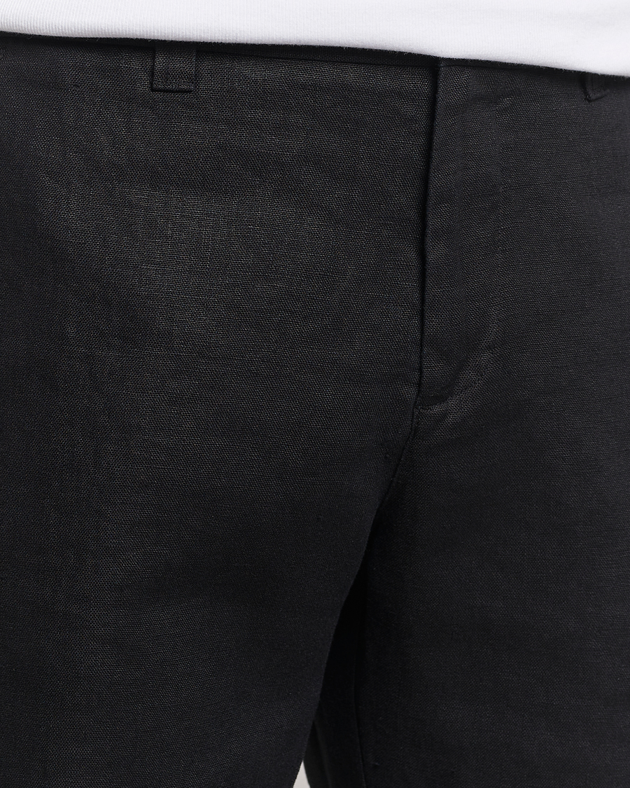 Heren | Korte broek | NN07 | Crown Linen Shorts Black