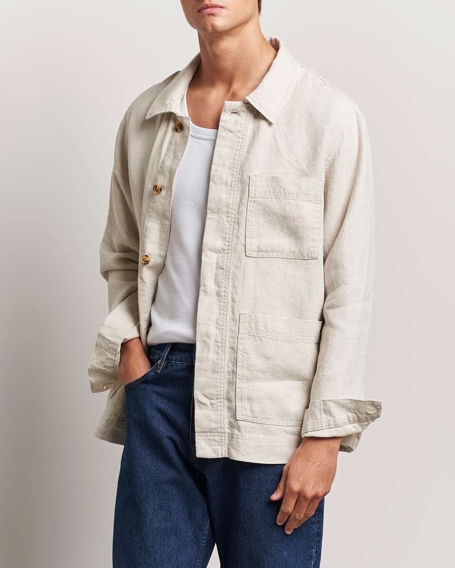 Heren |  | NN07 | Olav Linen Overshirt Oat