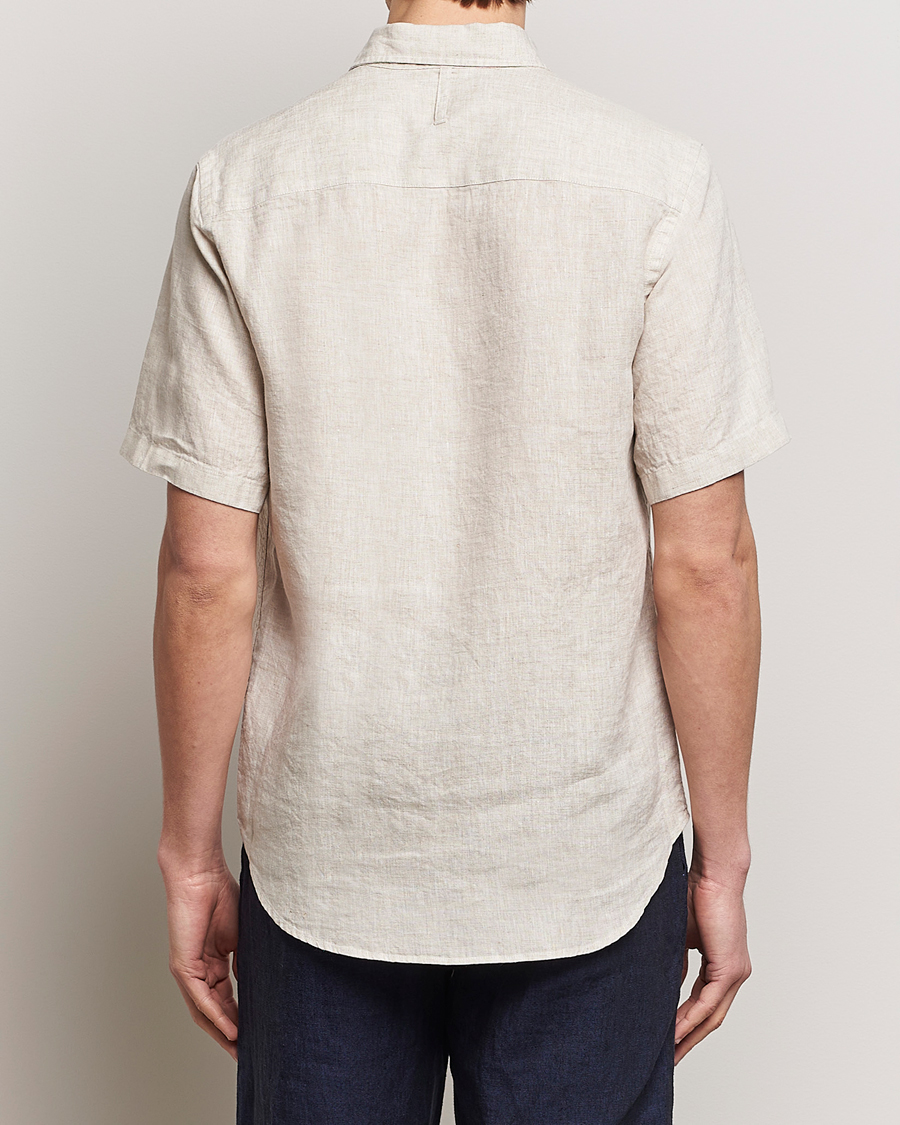 Heren | Overhemden | NN07 | Arne Linen Short Sleeve Shirt Oat